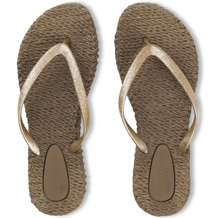 Cub brown slippers met glitter Ilse Jacobsen