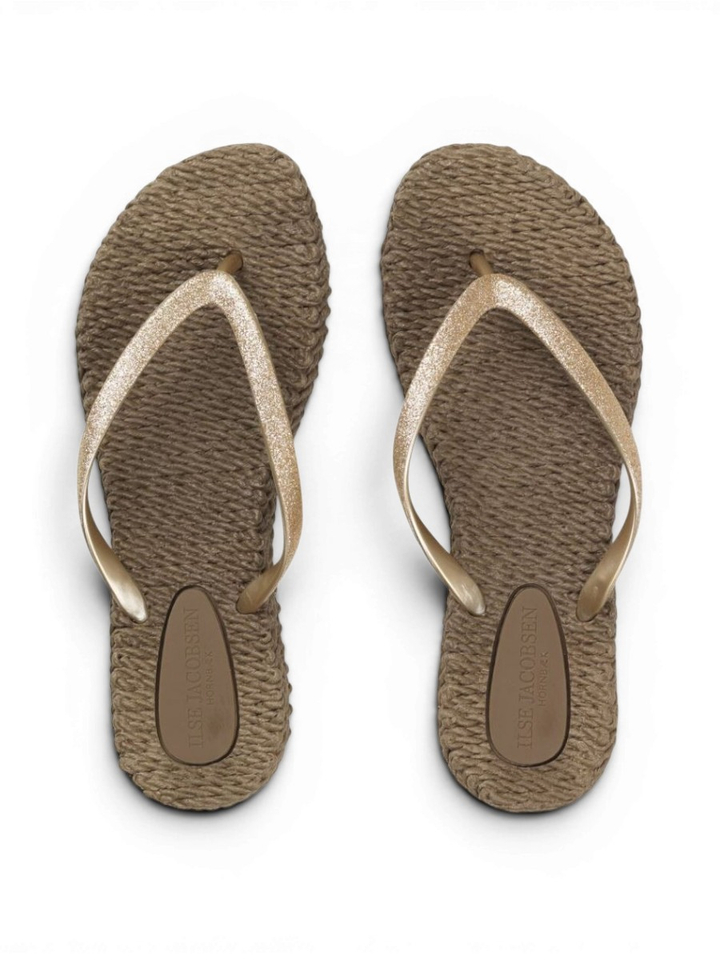 Cub brown slippers met glitter Ilse Jacobsen