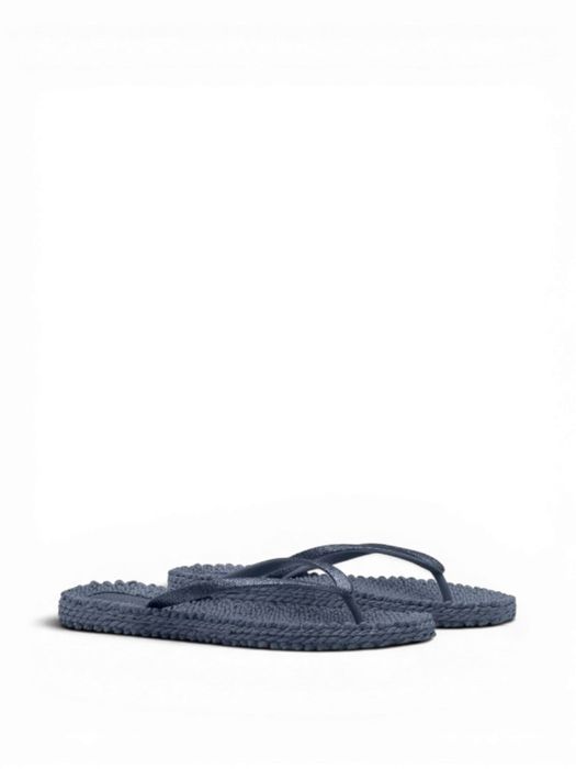 Indigo slippers met glitters Ilse Jacobsen