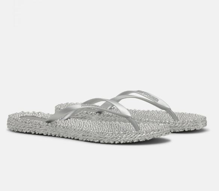 Zilver slippers met glitters Ilse Jacobsen