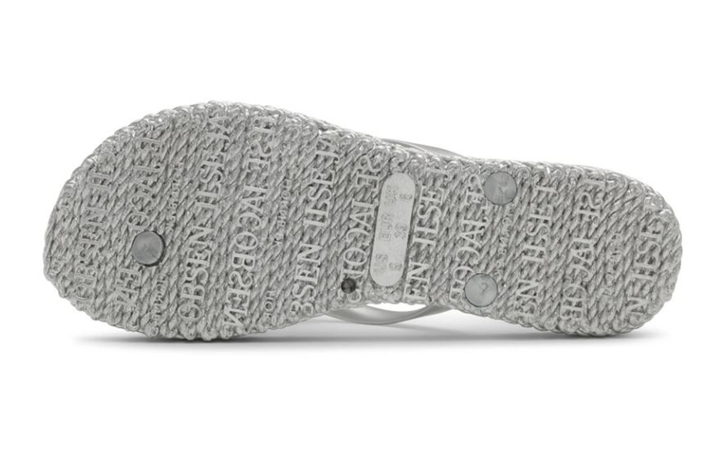 Zilver slippers met glitters Ilse Jacobsen