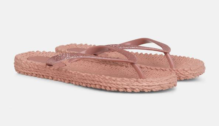 Misty roze slippers met glitters Ilse Jacobsen 