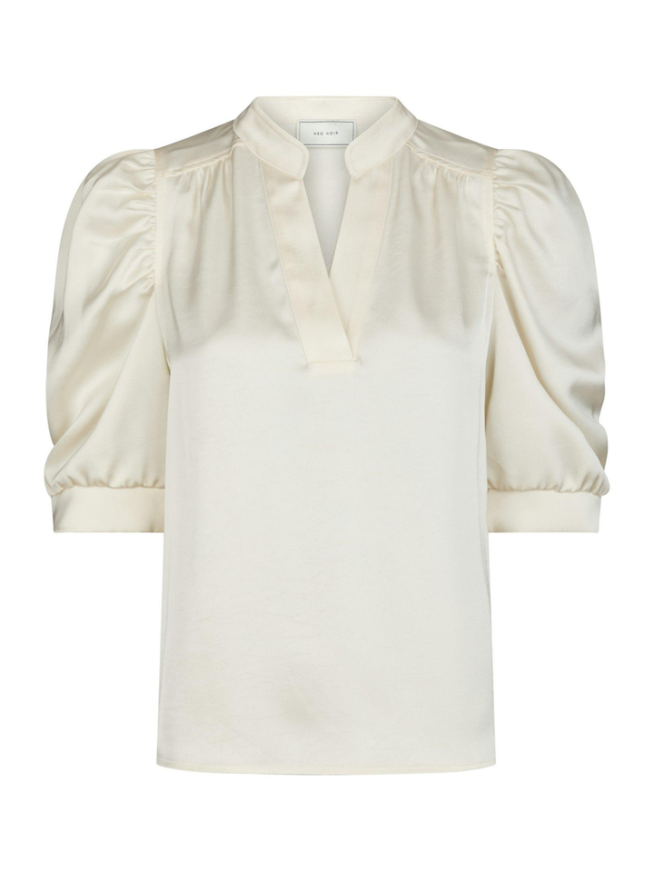Ecru bloes met pofmouw Roella Neo Noir