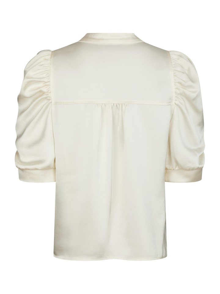 Ecru bloes met pofmouw Roella Neo Noir