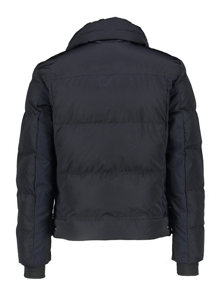 Donkerblauwe puffer jacket met opgestikte zakken Carlo Fusalp
