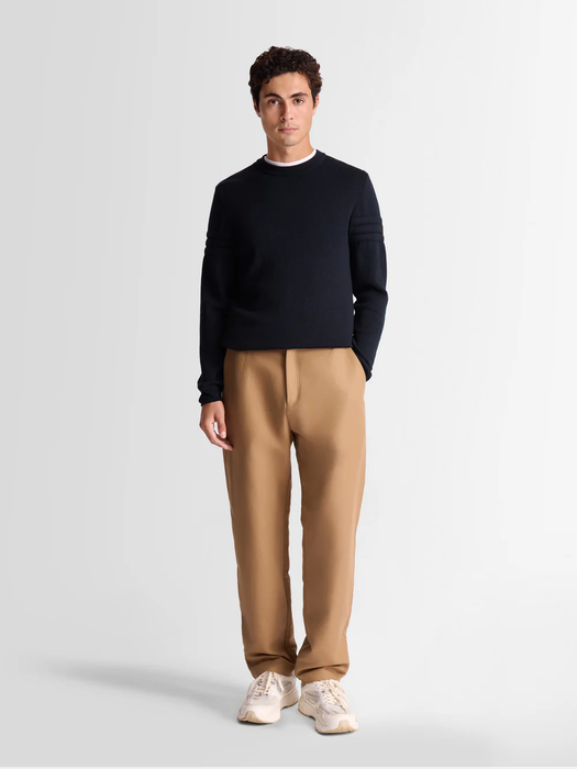 Donkerblauwe trui in merino wol Damien Fusalp