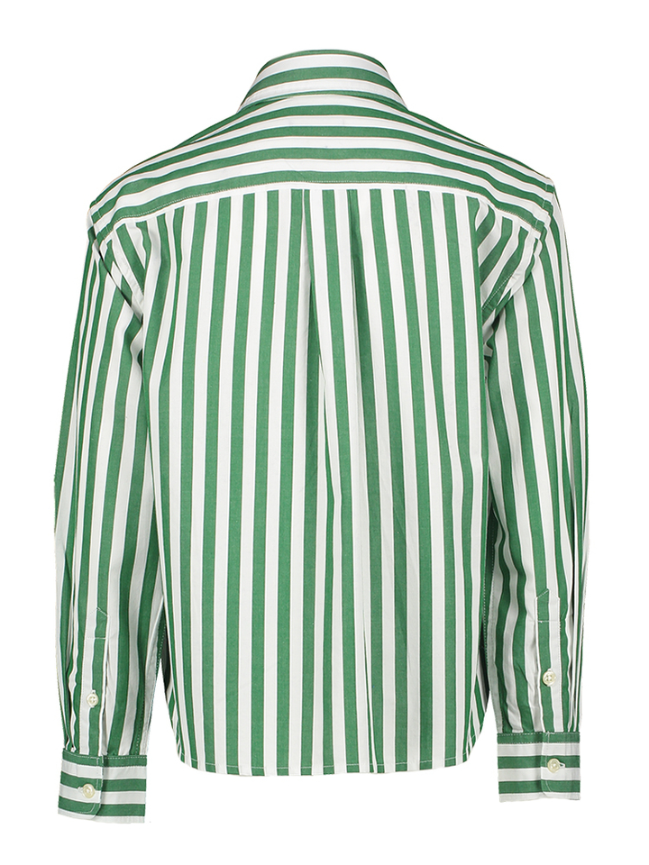 Groen wit gestreepte bloes Ralph Lauren