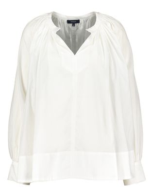 Soeur Wijde ecru katoenen blouse in keperstof Sierra