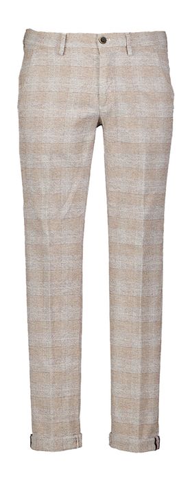 Beige geruite broek Masons