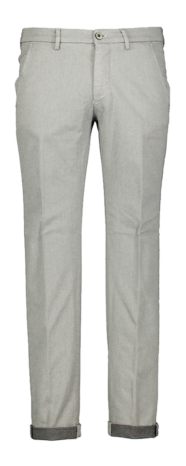 Grijze chino met fijne streep Mason's 