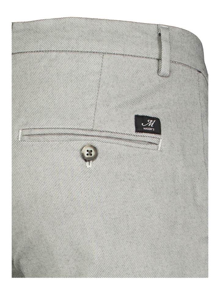Grijze chino met fijne streep Mason's 