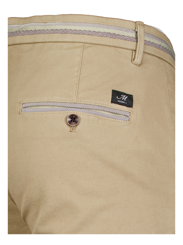 Taupe lange chino broek Masons