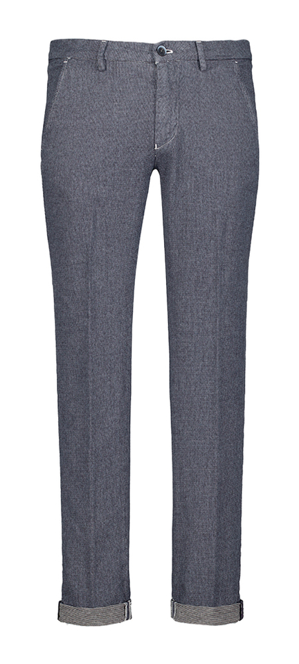 Blauwe gespikkelde chino Mason's