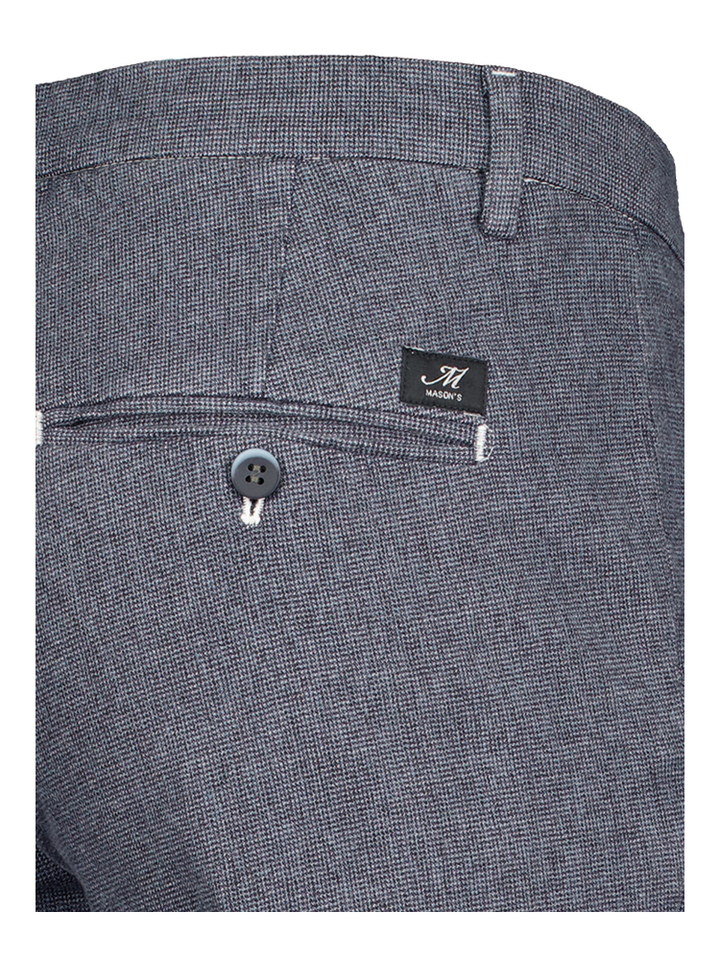 Blauwe gespikkelde chino Mason's