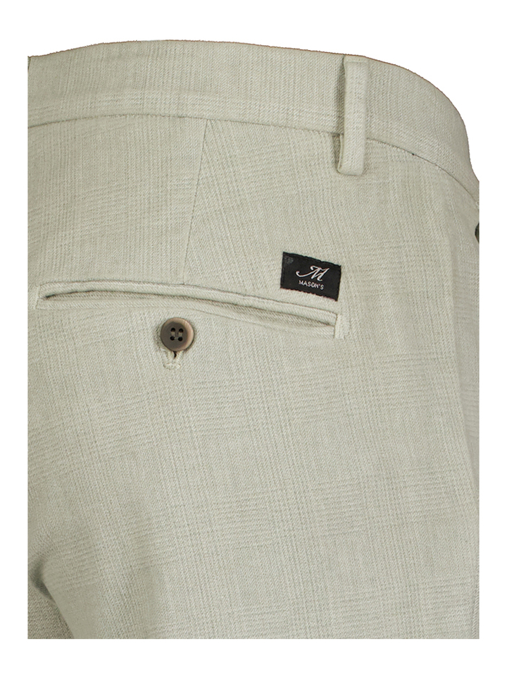 Grijze lange broek prince des galles Masons 