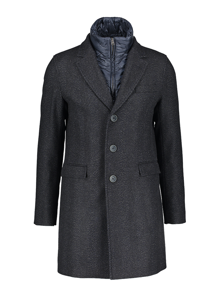 Zwarte casual mantel Herno 