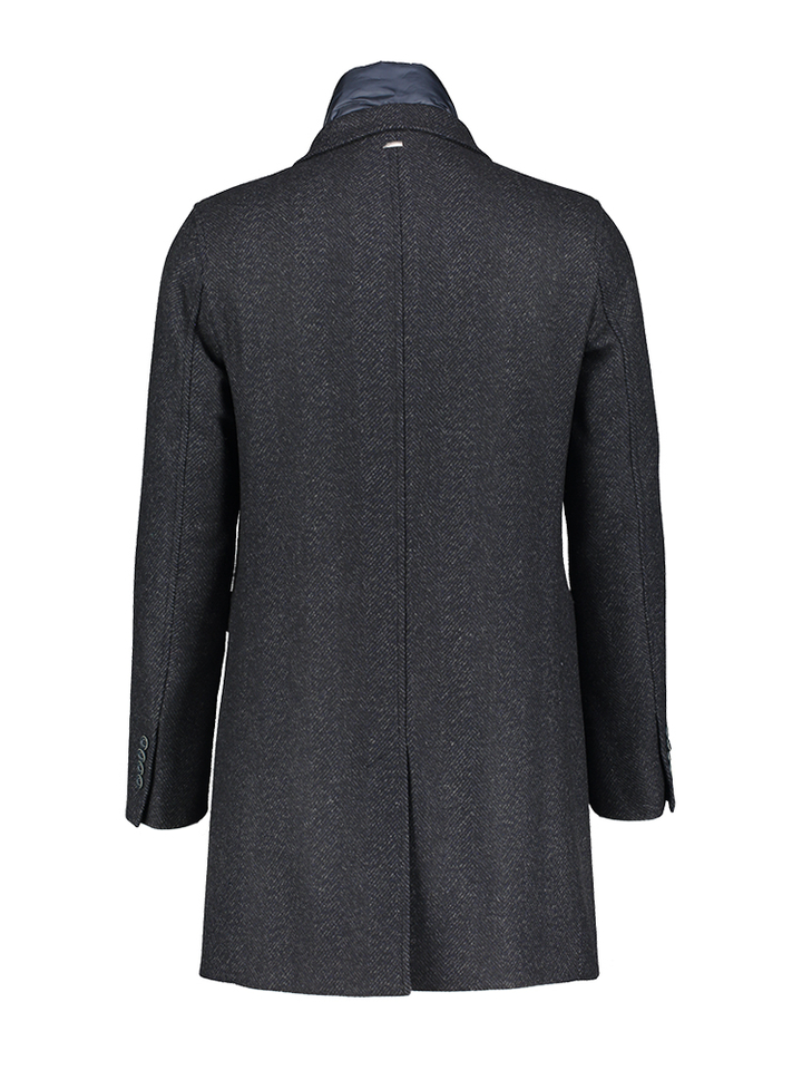 Zwarte casual mantel Herno 