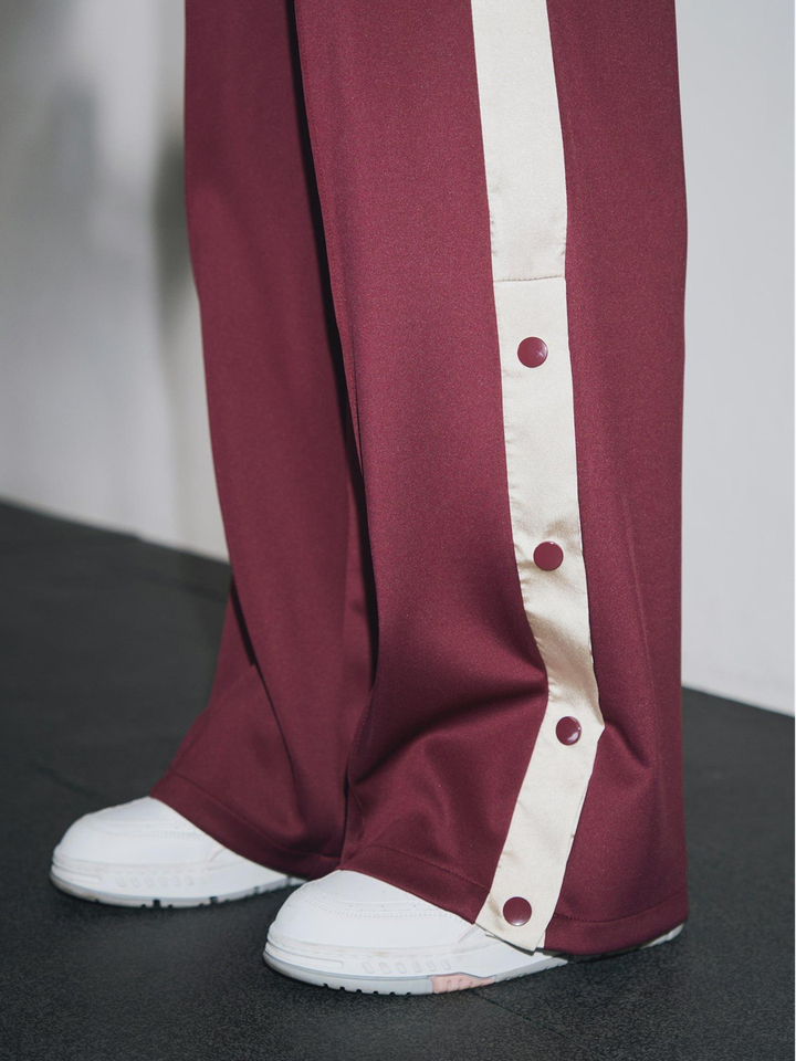 Bordeaux broek met detail Puggy Neo Noir