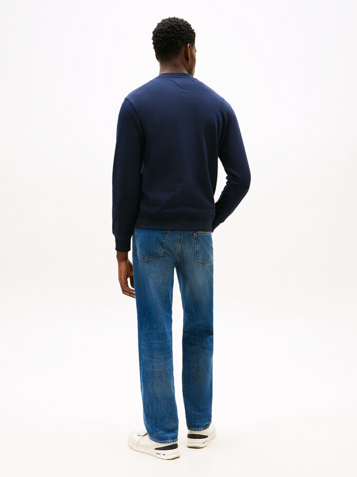 Donkerblauwe sweater met ronde hals Tommy Hilfiger