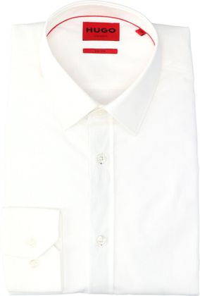 Hugo Open white hemd ( extra slim fit) en lange mouwen Boss