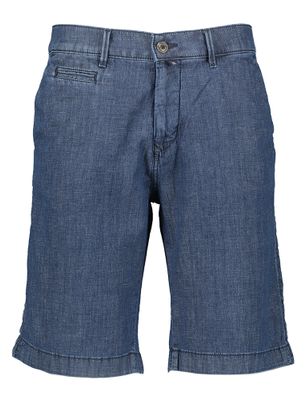 Blauwe short in jeanslook Regular Fit Pierre Cardin