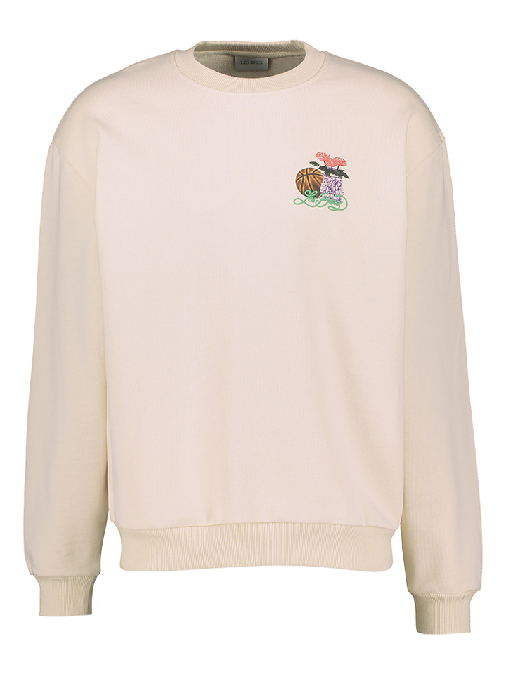 Ecru sweater met opdruk Les Deux 