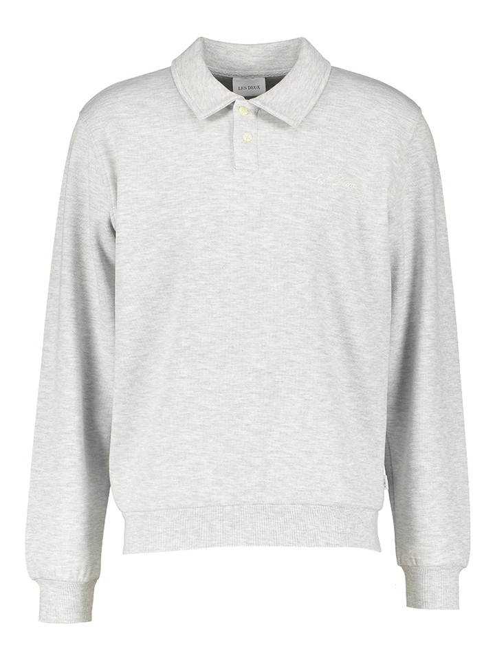 Lichtgrijze sweater met kraag Les Deux