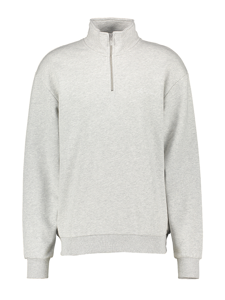 Grijzee sweater met ritssluiting Les Deux 