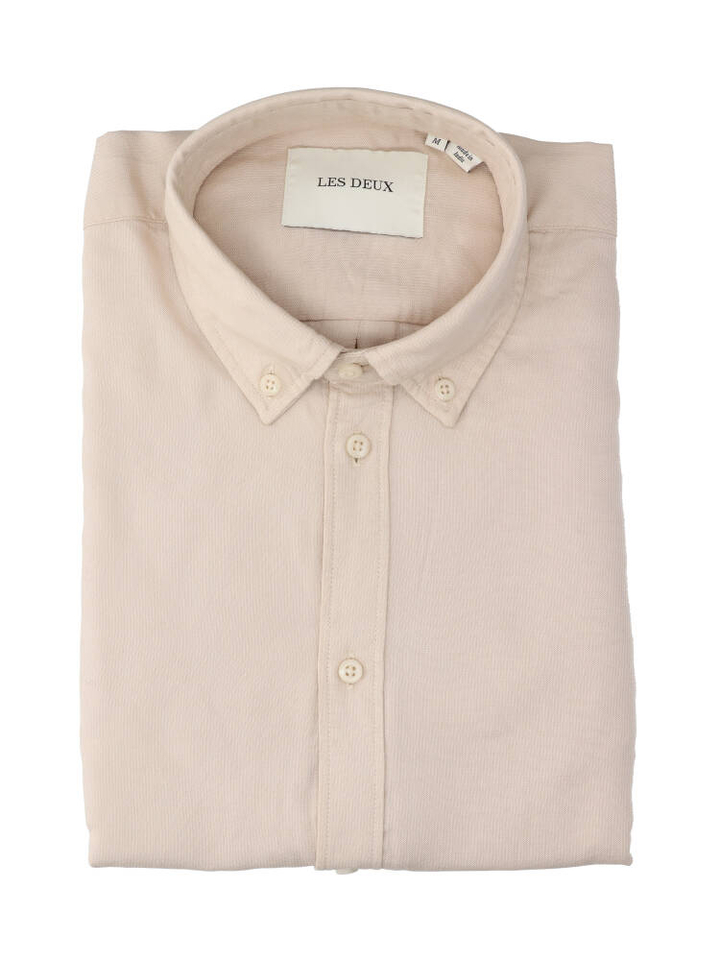 Beige katoenen hemd (regular fit) met lange mouwen Les Deux