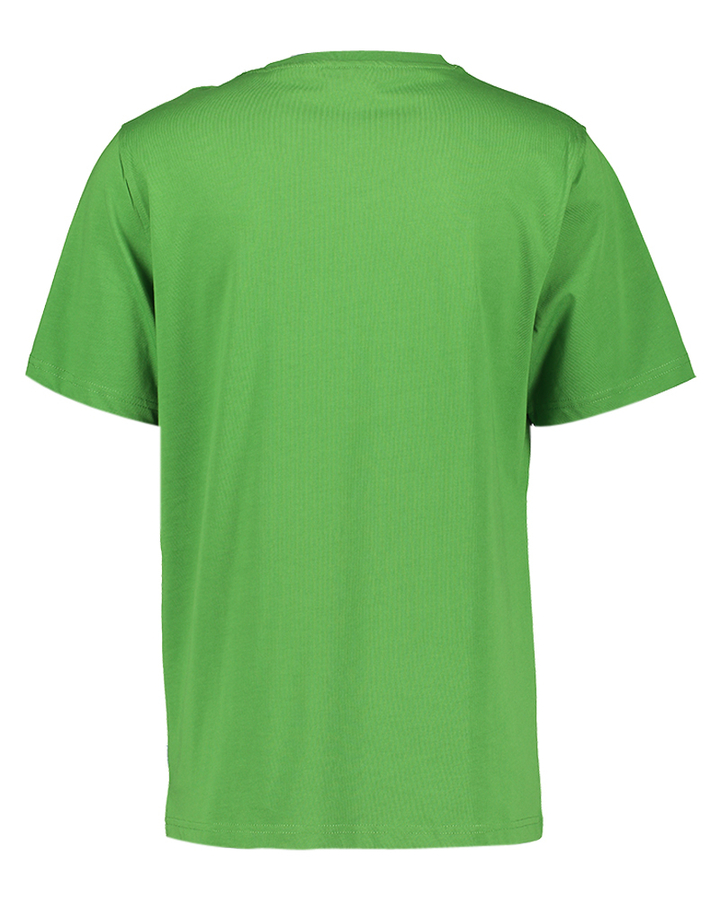 Groene t-shirt met ronde hals en korte mouwen Les Deux