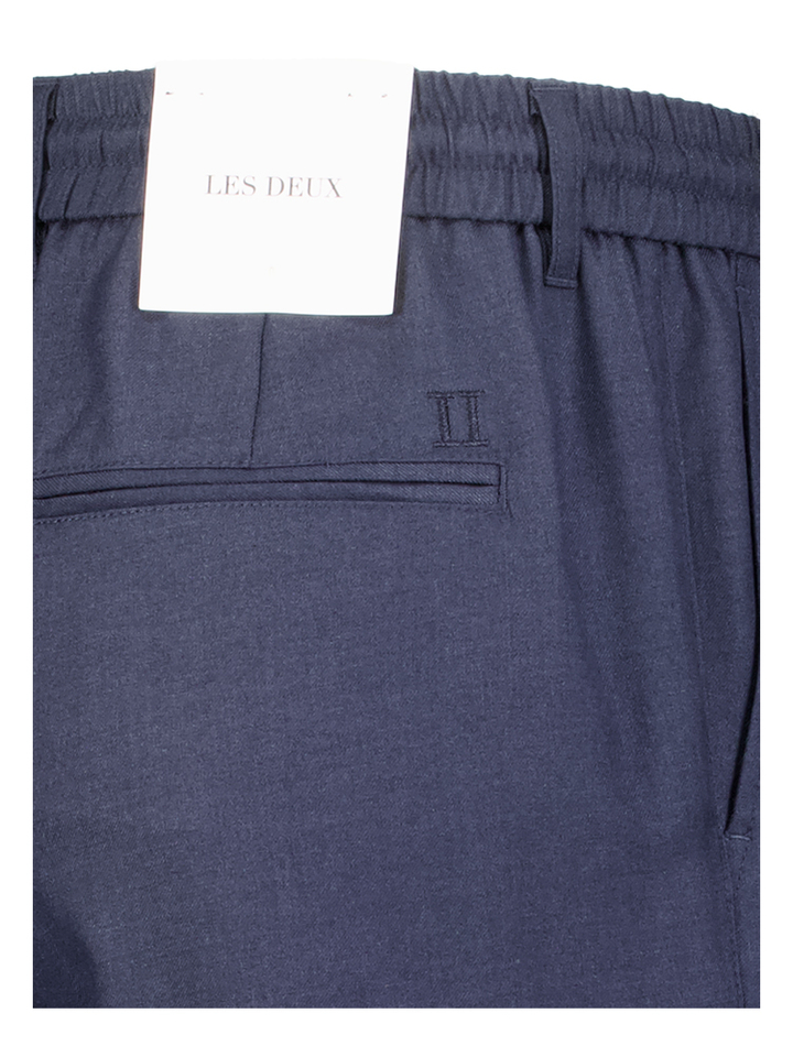 Blauwe broek met elastiek Les Deux