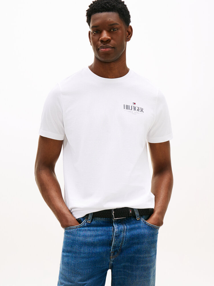 Witte t-shirt met korte mouwen Tommy Hilfiger 