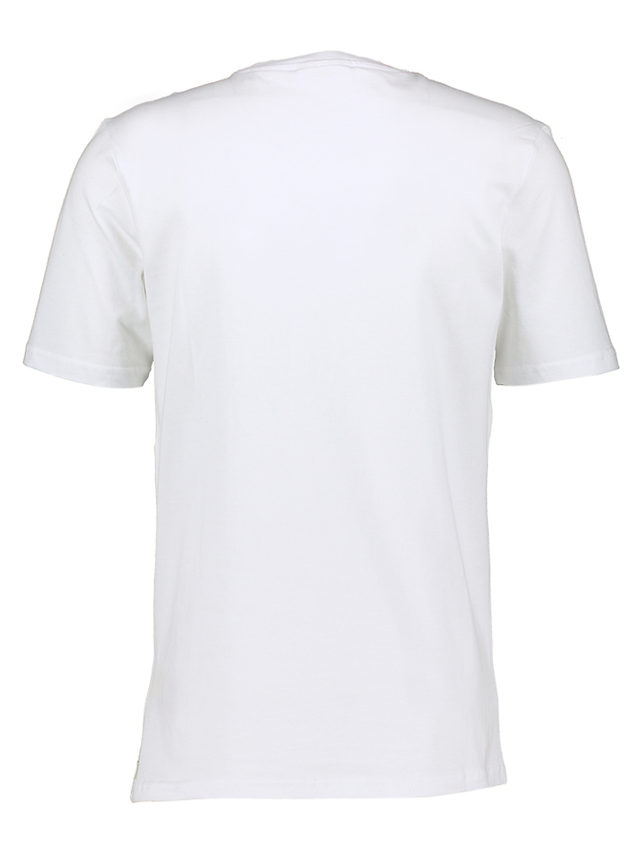 Witte t-shirt met logo print Scotch & Soda