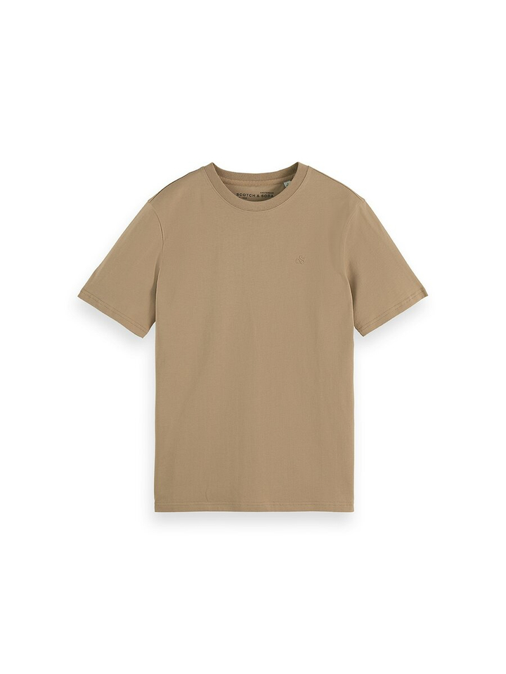 Camel kleurige t-shirt Scotch&Soda