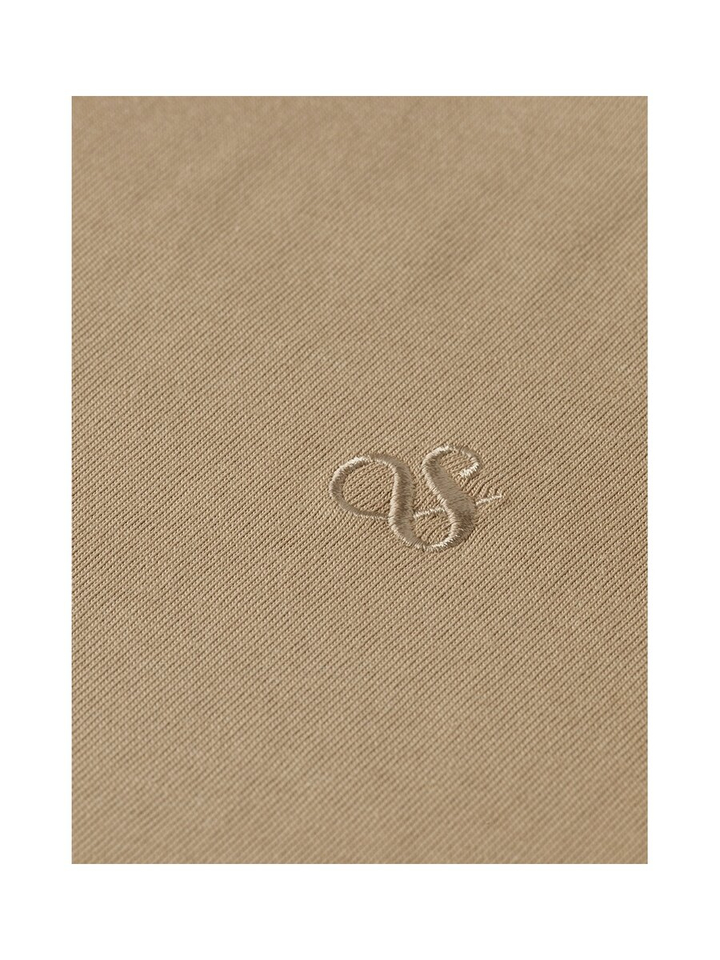 Camel kleurige t-shirt Scotch&Soda