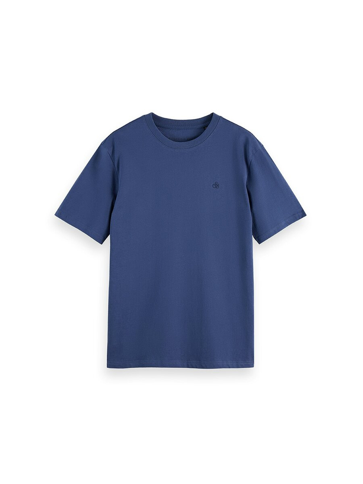 Blauwe katoenen t-shirt Scotch&Soda 