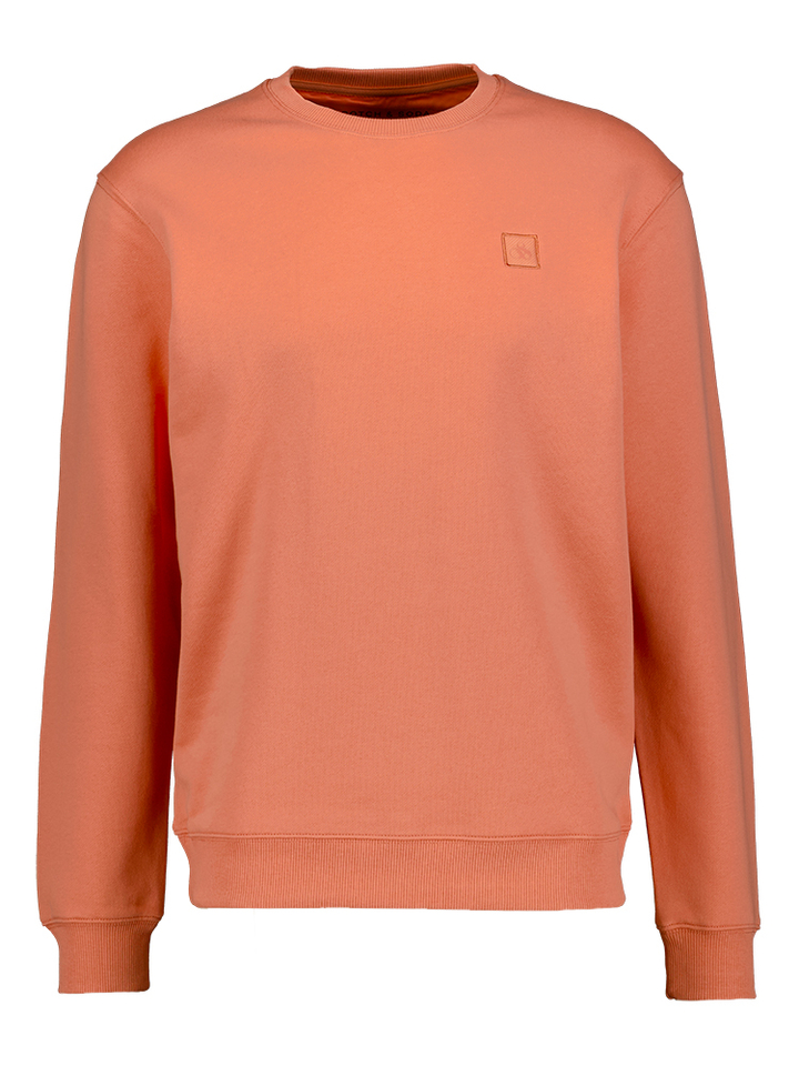 Oranje kleurige sweater met logo Scotch & Soda