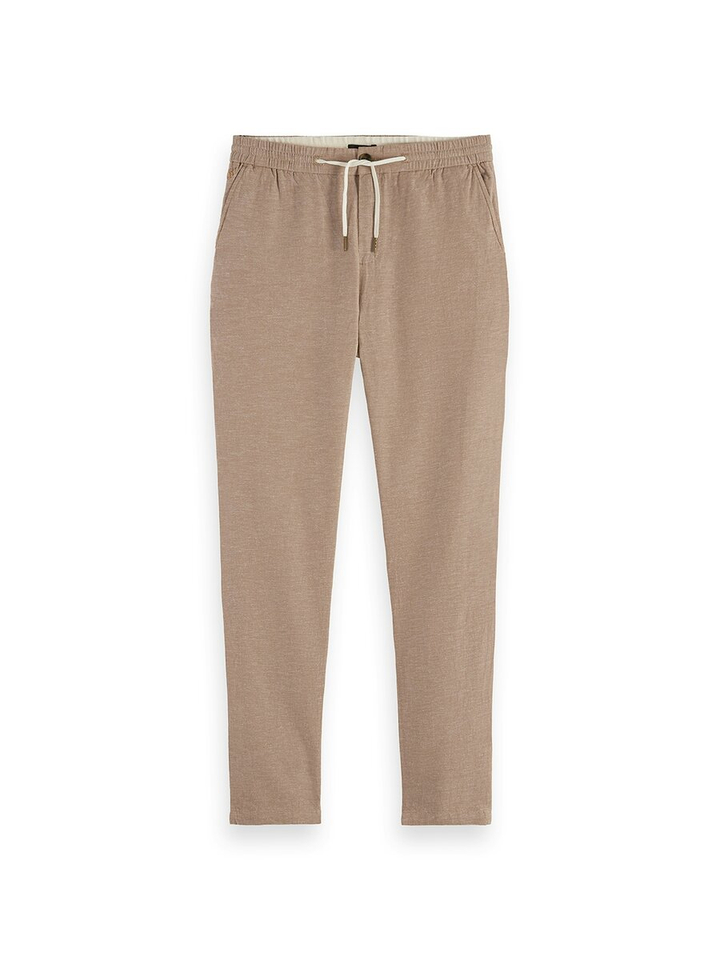 Beige katoenen broek met linnen Scotch&Soda 