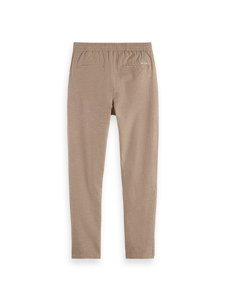 Beige katoenen broek met linnen Scotch&Soda 