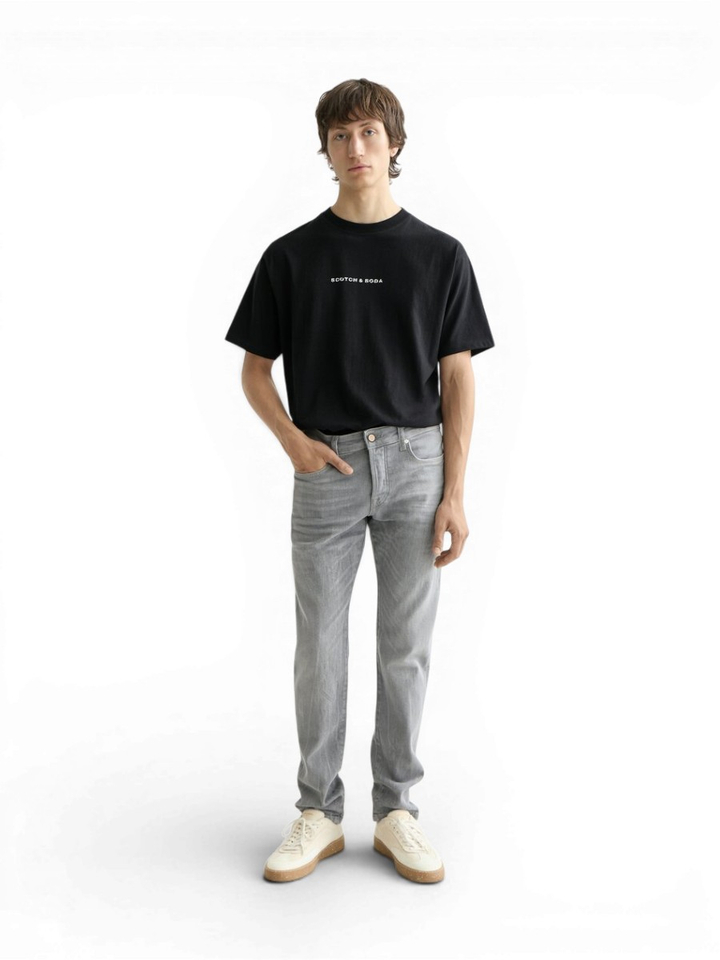 Grijze regular slim fit jeans Scotch & Soda 
