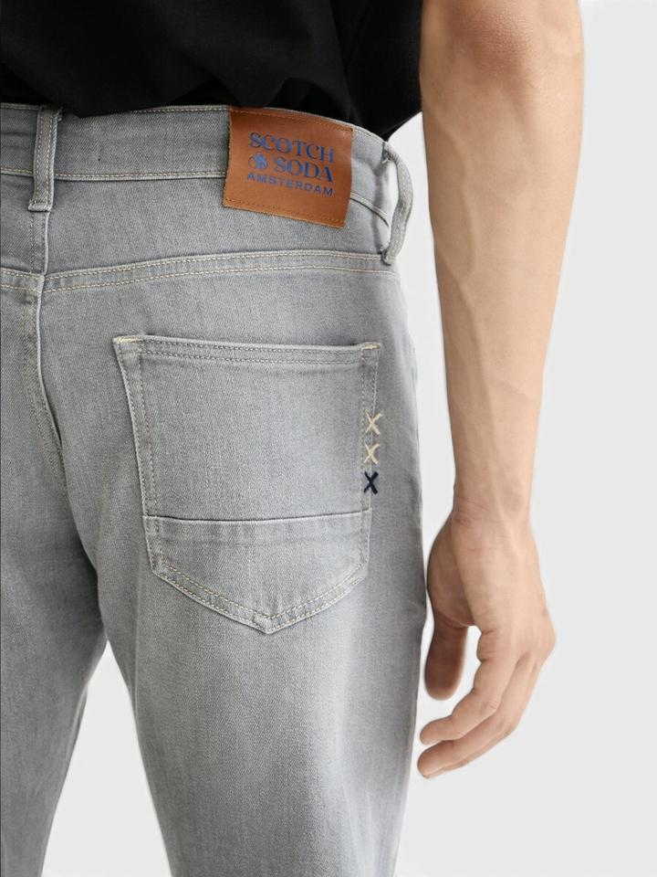 Grijze regular slim fit jeans Scotch & Soda 