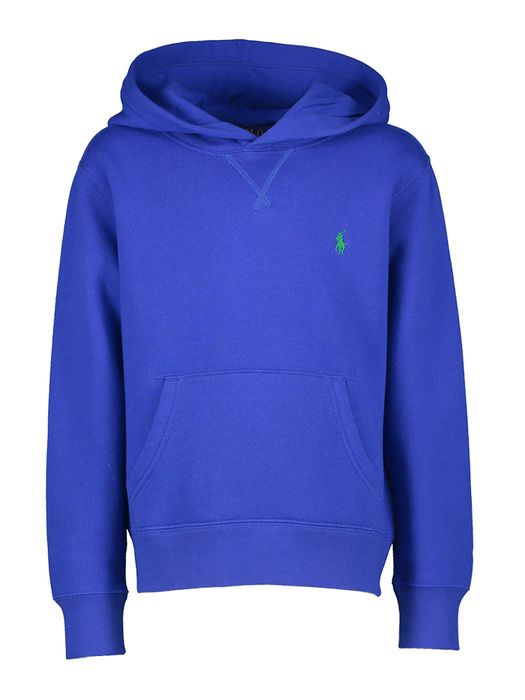 Kobalt blauwe sweater met kap Ralph Lauren