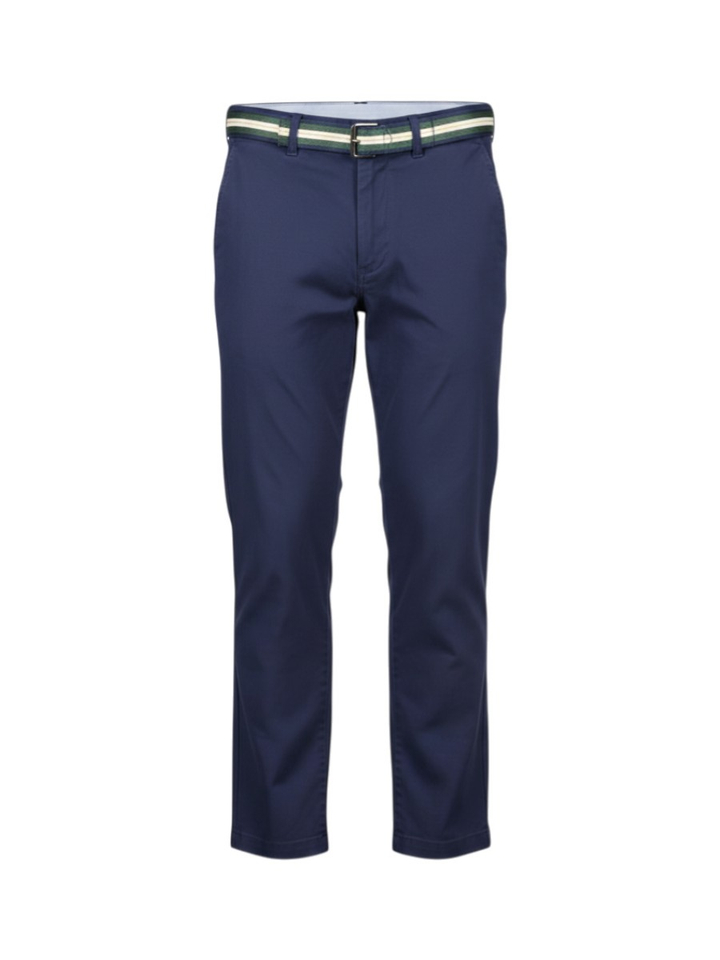 Donkerblauwe broek met riem Ralph Lauren