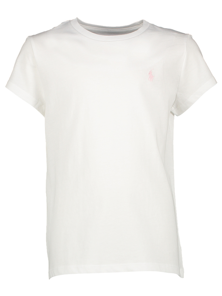 Witte t-shirt met merklogo Ralph Lauren 