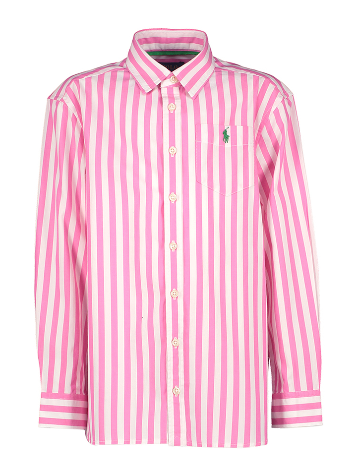 Roze gestreept katoenen bloes Ralph Lauren