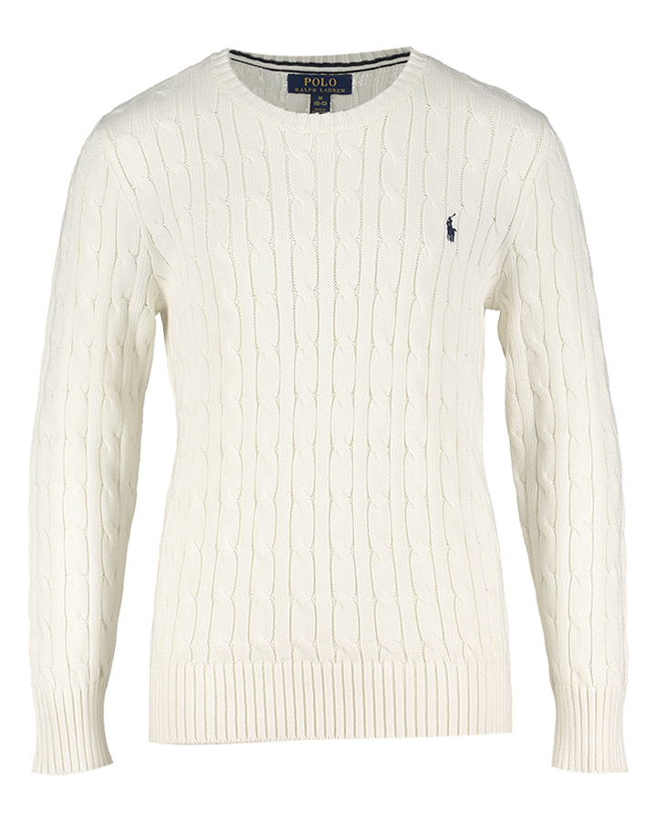 Ecru trui met kabel Ralph Lauren 