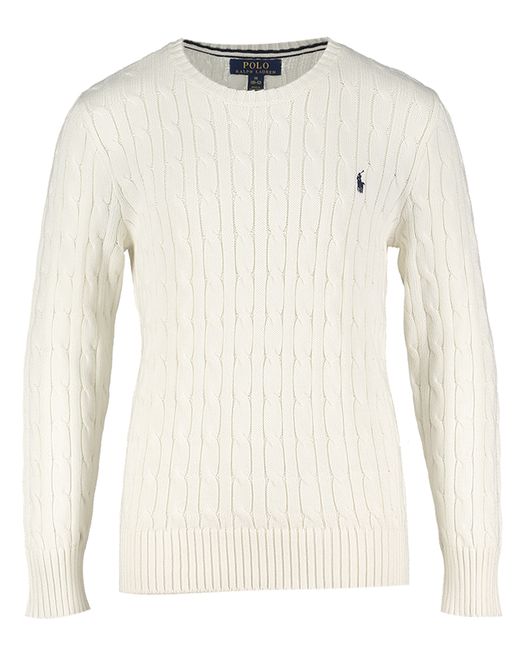 Ecru trui met kabel Ralph Lauren