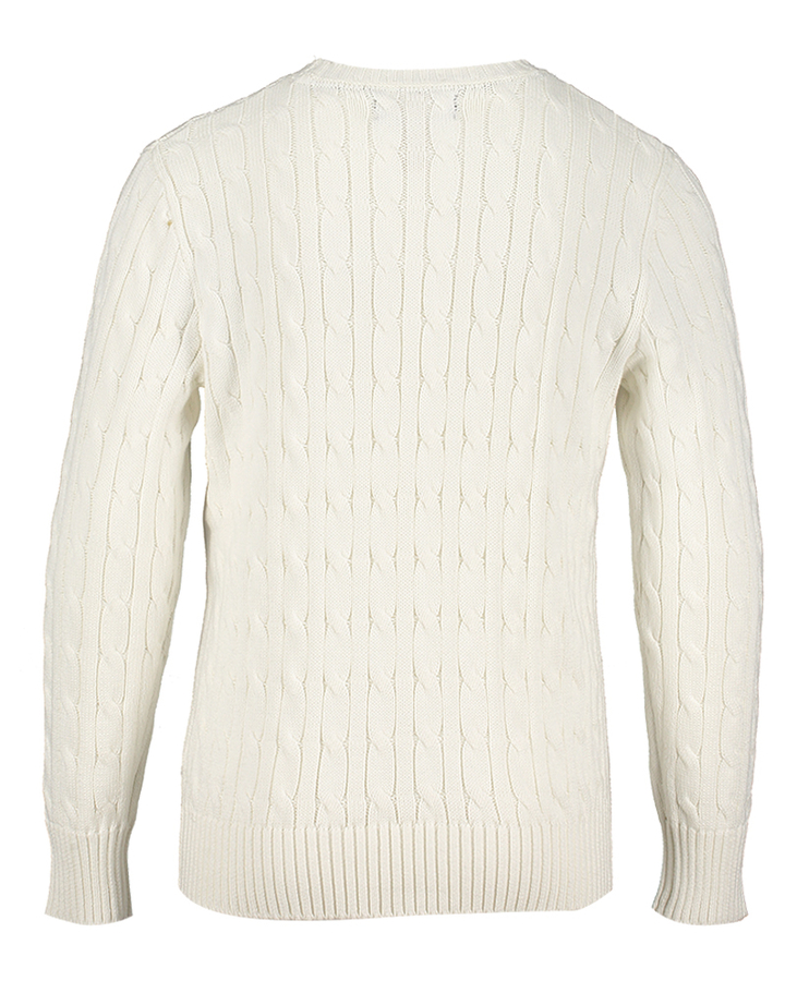 Ecru trui met kabel Ralph Lauren 