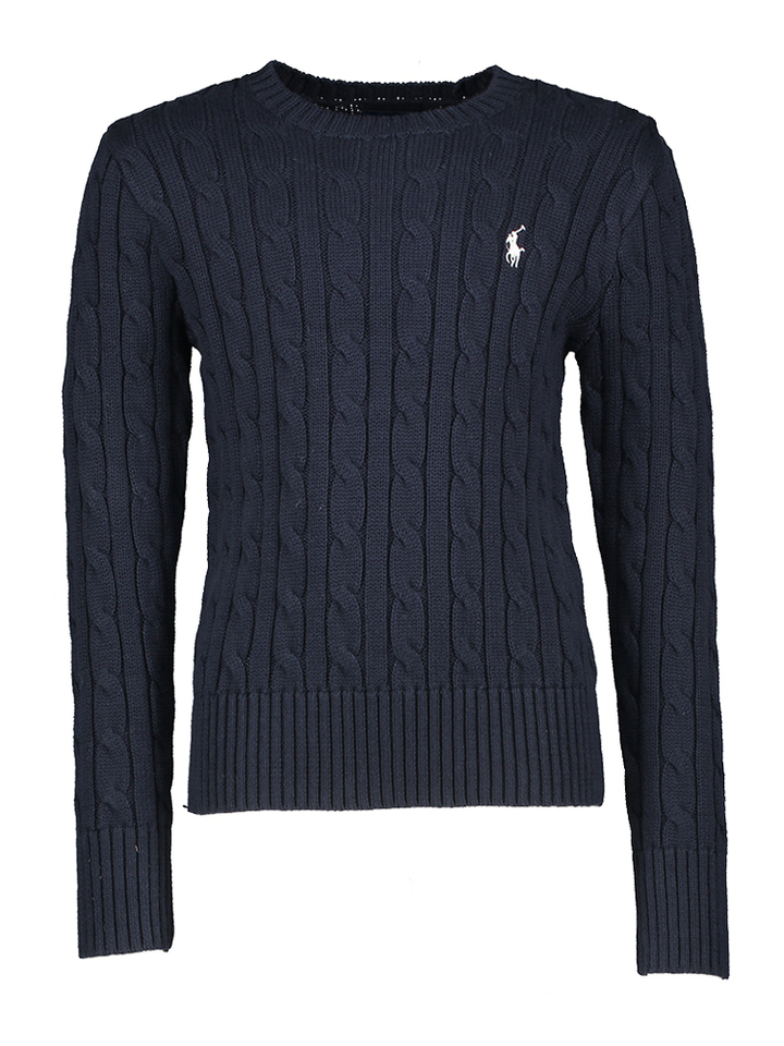 Donkerblauwe trui met logo Ralph Lauren