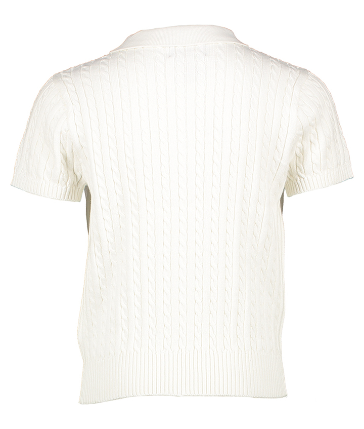 Ecru polo met kabel Ralph Lauren 